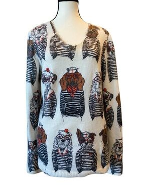 Tricotto Fur Babies Sweater Size M EUC